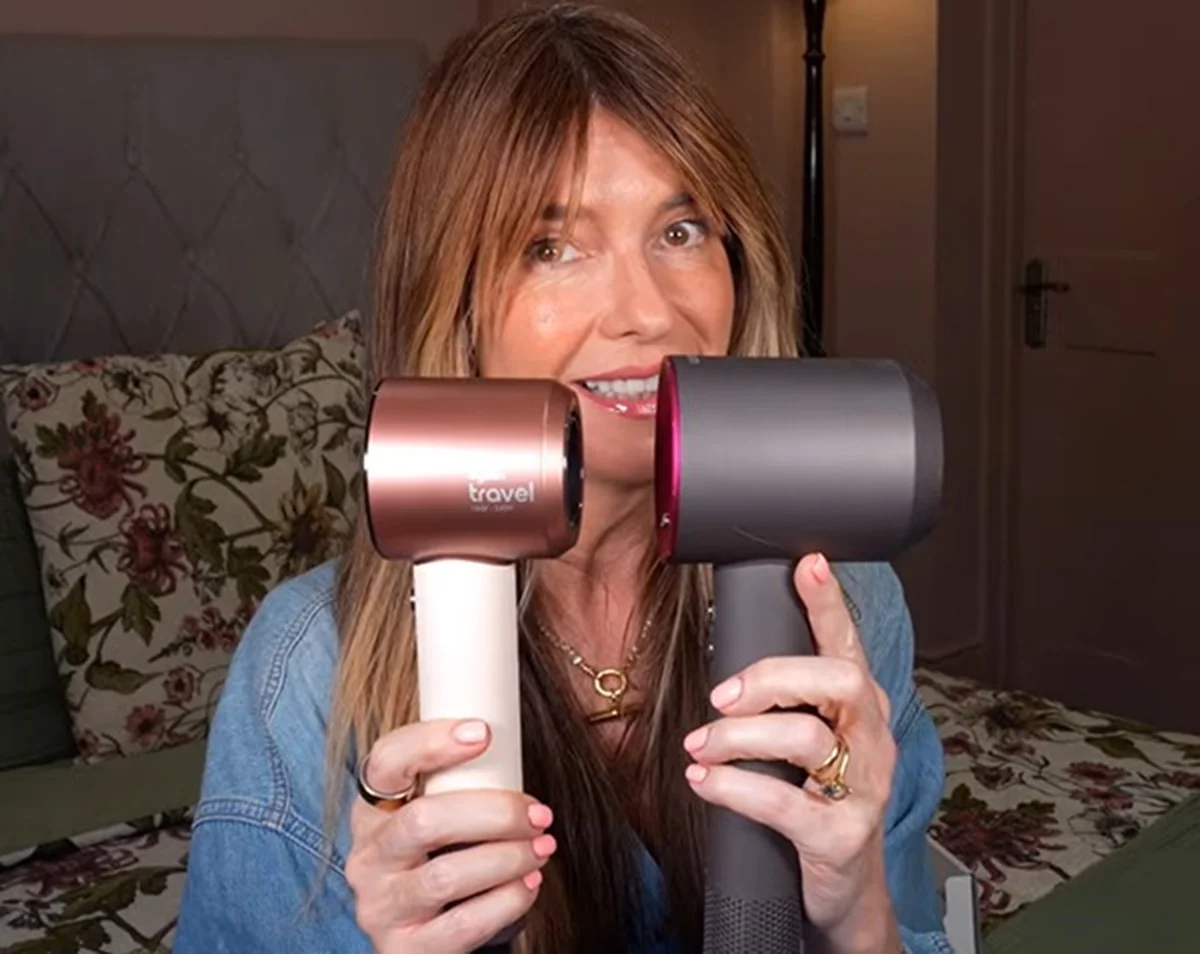 Travel hair dryer compared side by side with original Supersonic