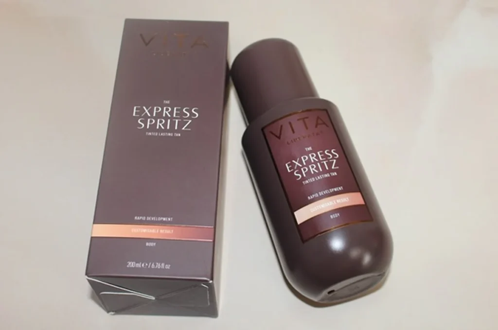 Express Spritz lightweight liquid tan texture close-up