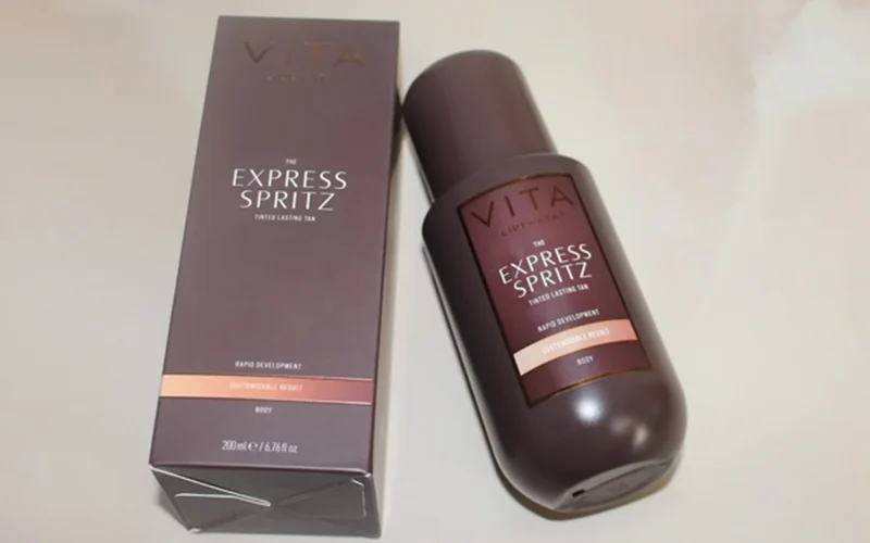 Express Spritz lightweight liquid tan texture close-up